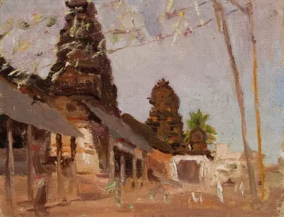City Street Study From The Journey To India
