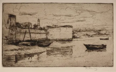 City Walls In Concarneau