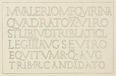 Classic Roman Inscription In Stone
