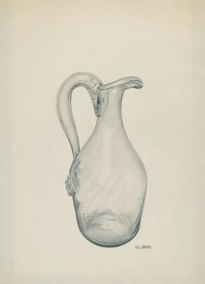 Clear Glass Cruet