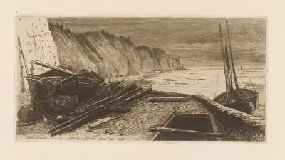 Coastal Landscape With Ships