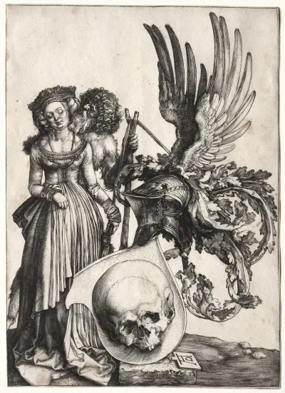 Coat Of Arms With A Skull