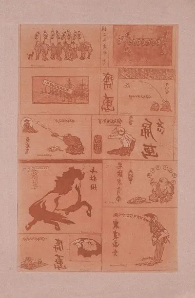 Compositie Met Tien Voorstellingen Mogelijk Adreskaarten