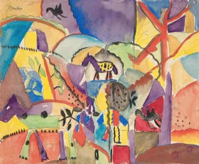 Composition With Horses