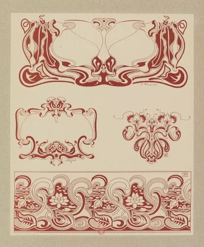 Compositions Ornementales Pour Le Cuir Et La Pyrogravure Pl 06