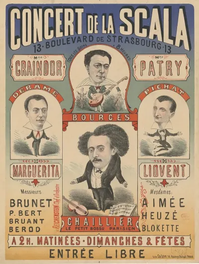 Concert De La Scala Mme Graindor Mme Patrybourges Chaillier Le Petit Bossu Parisien