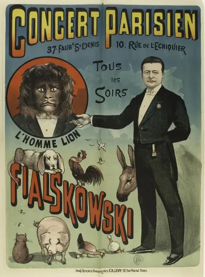 Concert Parisien 37 Faubg St Denis 10 Rue De Lechiquier Tous Les Soirs Lhomme Lion Fialskowski