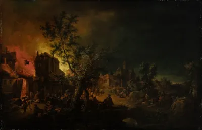 Conflagration At Night