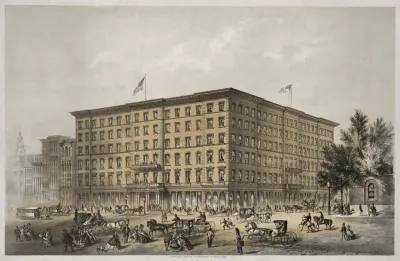 Continental Hotel Corner Of Chestnut Ninth Street Philadelphia