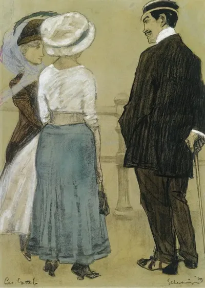 Conversation On The Boulevard Scheveningen