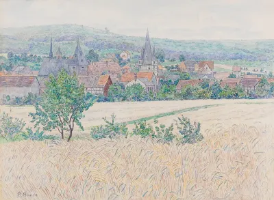 Corn Fields Outside Neustadt In Hesse
