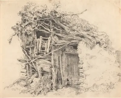 Corner Of A Rustic Barn