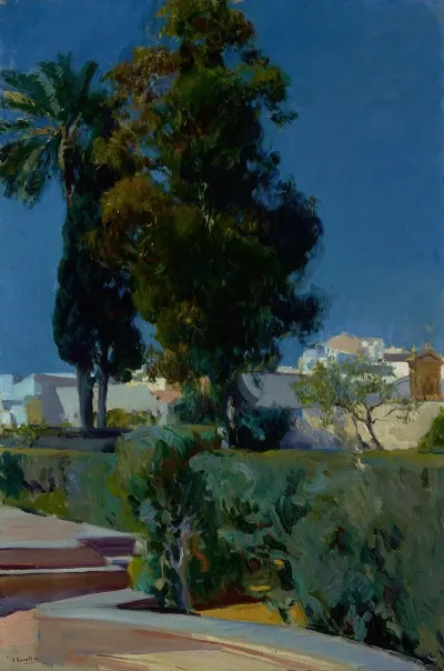 Corner Of The Garden Alcazar Sevilla