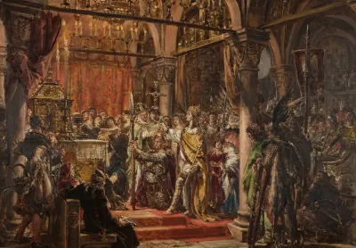 Coronation Of The First King 1001 Ad From The Series History Of Civilization In Poland