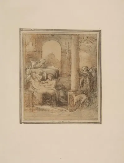 Correggio Study For A Nativity Scene