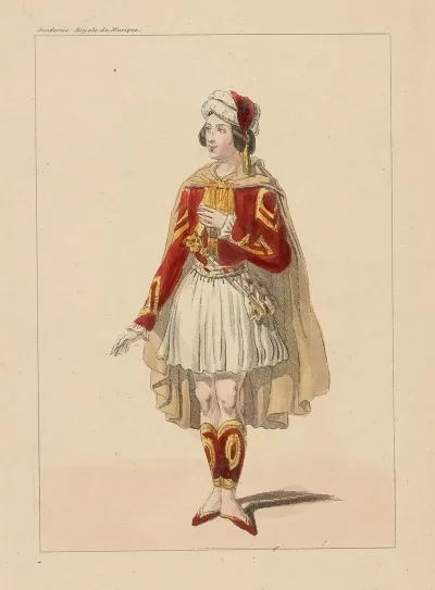 Costume De Petipa Role Dachmet Dans La Peri Ballet Acte Ii Academie Royale De Musique