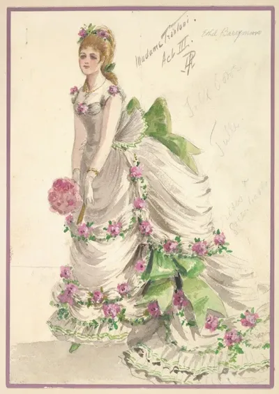 Costume Design For Madame Trentoni Act Iii