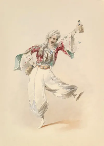 Costume Study For Pedrillo In The Abduction From The Seraglio By W A Mozart