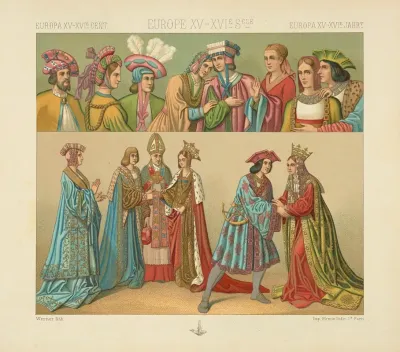 Costumes Civils De La Fin Du Xve Siecle