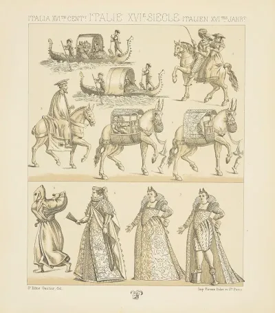 Costumes De La Fin Du Siecle Moyens Et Modes De Transport