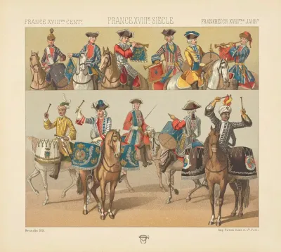 Costumes Militaires Musique De La Cavalerie