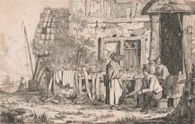 Cottage With People