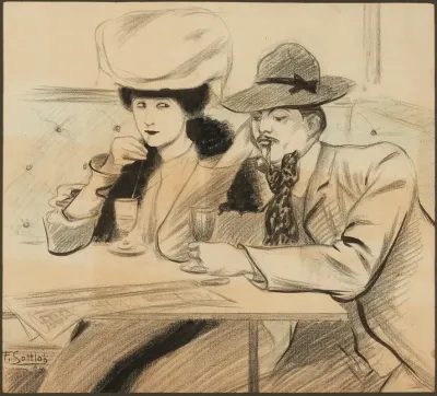 Couple Au Restaurant