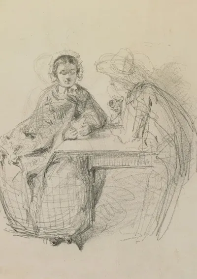 Couple Seated At A Table