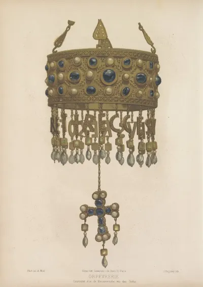 Couronne Dor De Recceswinthe Roi Des Goths