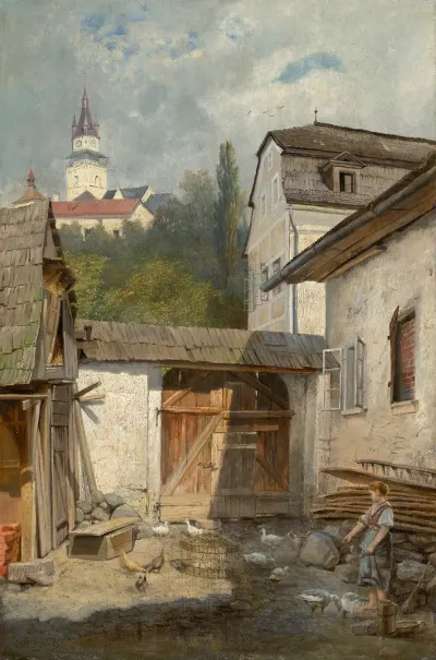 Courtyard In Kremnica