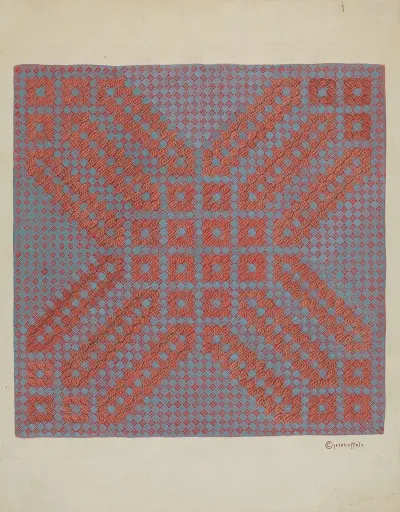 Coverlet Section Of Reverse Side