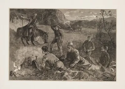 Cow Boys Of Arizona Roused By A Scout