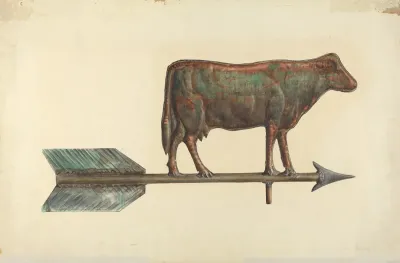 Cow Weather Vane 3