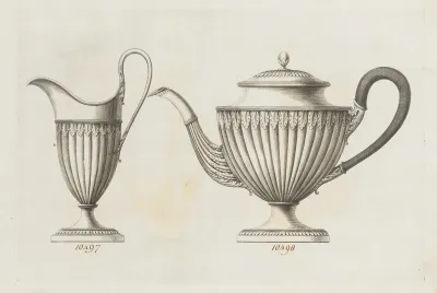 Creamer And Teapot