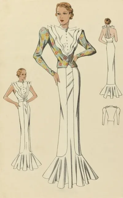 Creations De Haute Couture Ensemble Du Soir