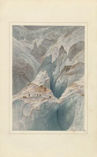 Crevasses On The Mer De Glace