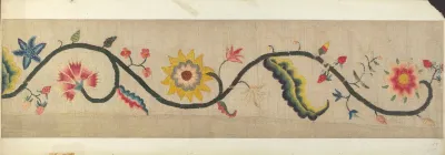 Crewel Embroidery Border