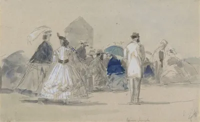 Crinolines On The Beach