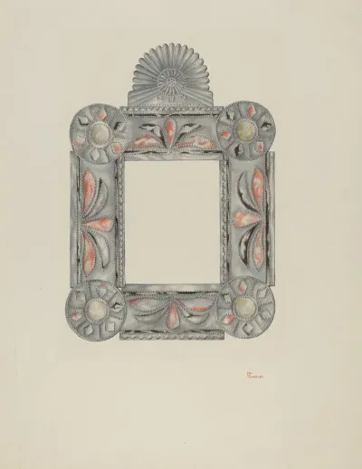 Cut Tin Picture Frame