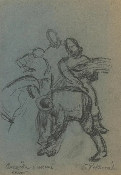 Cutter And Carrying Grapevines