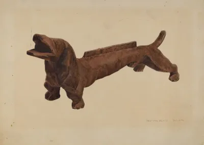 Dachsund Foot Scraper