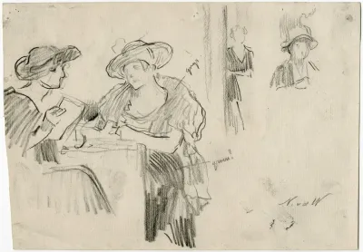 Dames In Een Cafe