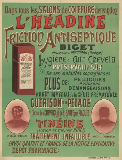 Dans Tous Les Salons De Coiffure Demandez Lheadine Friction Antiseptique Biget
