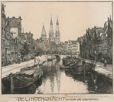 De Lindengracht Te Amsterdam Voor De Demping