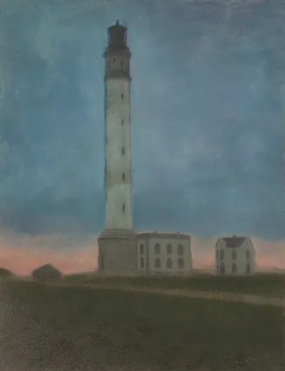 De Vuurtoren Van Oostende Bij Zonsopgang
