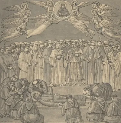 Death Of St Francis After Giotto Upper Church S Francesco Assisi