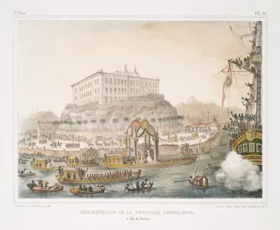 Debarquement De La Princesse Leopoldine A Rio De Janeiro