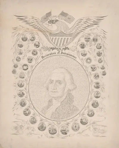 Declaration Of Independence E Pluribus Unum 1776 1876 2