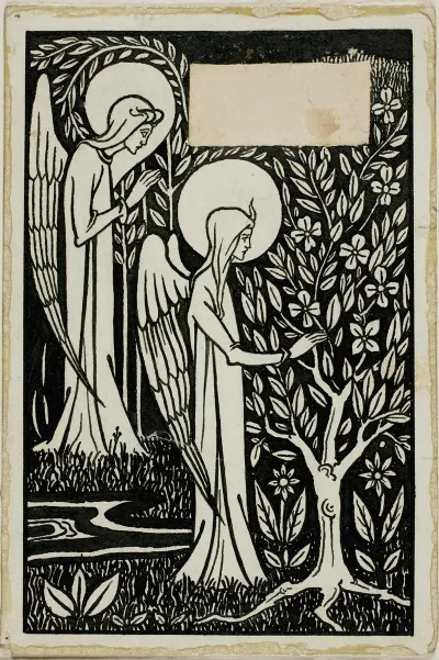 Decorative Study Two Angels