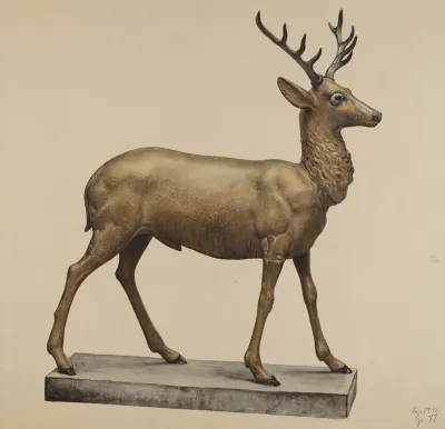 Deer Lawn Figure